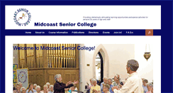 Desktop Screenshot of midcoastseniorcollege.org