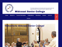 Tablet Screenshot of midcoastseniorcollege.org